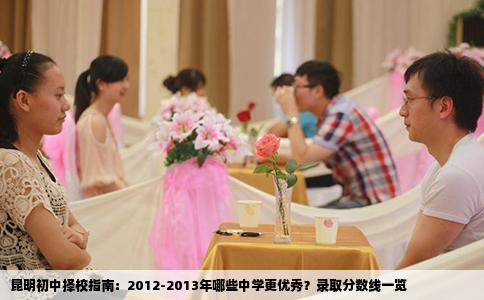 昆明初中擇校指南：2012-2013年哪些中學(xué)更優(yōu)秀？錄取分?jǐn)?shù)線一覽